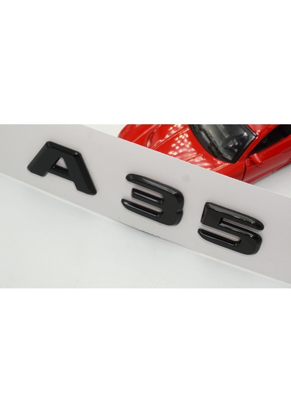 A 35 Bagaj Parlak Siyah Abs 3m 3D Yazı Logo fırsatları