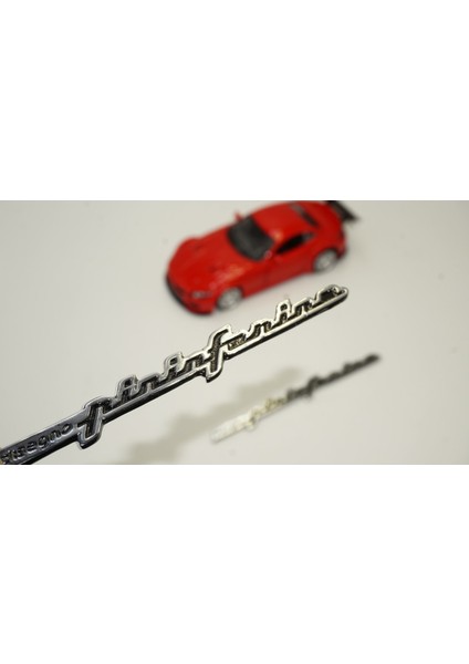 Peugeot Pininfarina Designo Çamurluk Yanı Krom Metal Amblem Arma Seti