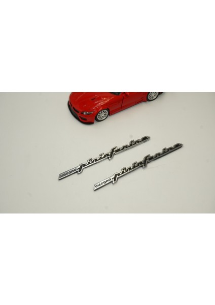 Peugeot Pininfarina Designo Çamurluk Yanı Krom Metal Amblem Arma Seti fiyatları