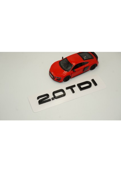 Audi 2.0 Tdi B7 B8 B9 Siyah Abs 3m 3D Bagaj Yazı Logo Orjinal