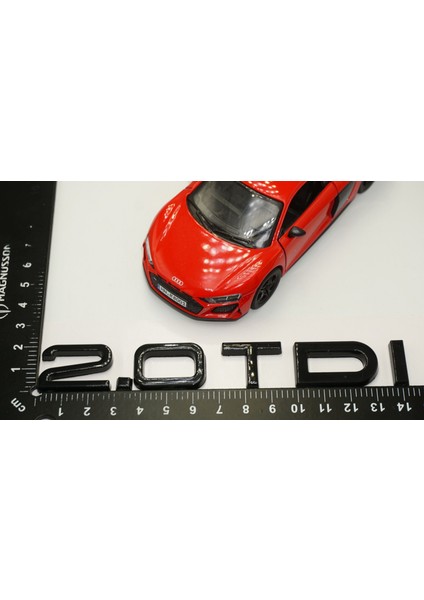 Audi 2.0 Tdi B7 B8 B9 Siyah Abs 3m 3D Bagaj Yazı Logo Orjinal