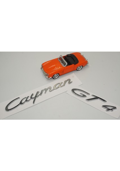 Porsche Cayman Gt4 Bagaj 3m 3D Abs Yazı Logo Amblem Seti
