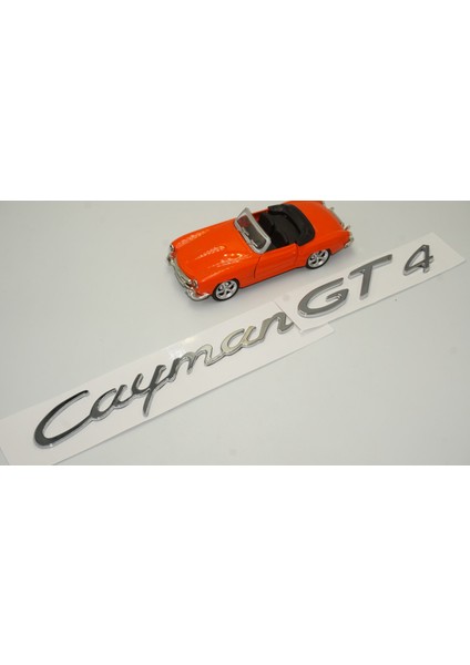 Porsche Cayman Gt4 Bagaj 3m 3D Abs Yazı Logo Amblem Seti
