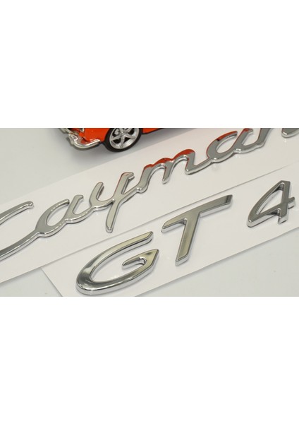 Porsche Cayman Gt4 Bagaj 3m 3D Abs Yazı Logo Amblem Seti