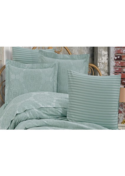 Tiara Bambu Jakar Kumaş Mint Ikili Oksford 60X80CM Yastık Kılıfı - 1359