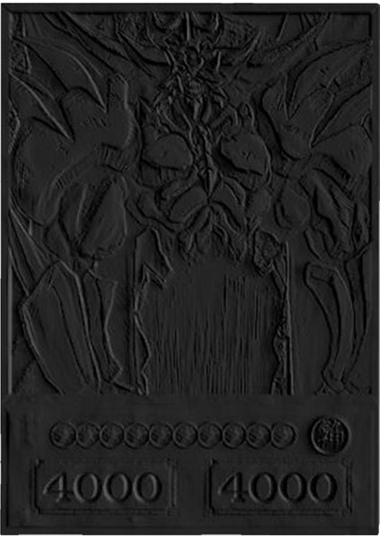 Yugioh Obelisk Siyah 3D Kart