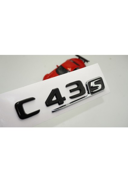 C 43S Bagaj Parlak Siyah Abs 3m 3D Yazı Logo