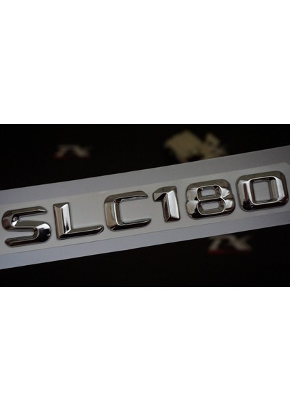 SLC180 Bagaj Krom Metal 3m 3D Yazı Logo