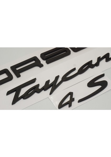 Porsche Taycan 4s Bagaj 3m 3D Abs Yazı Logo Amblem Seti Orjinal Ürün indirimleri