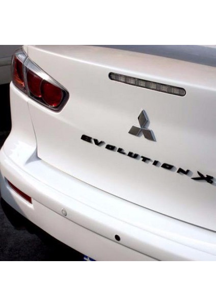Mitsubishi Lancer Evolation x 3m 3D Bagaj Yazı Logo Amblem