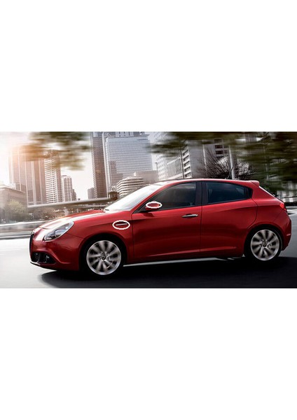 Alfa Romeo Giulia Çamurluk Yanı ve Ayna Metalize Damla Desen 3m Logo Arma indirimleri