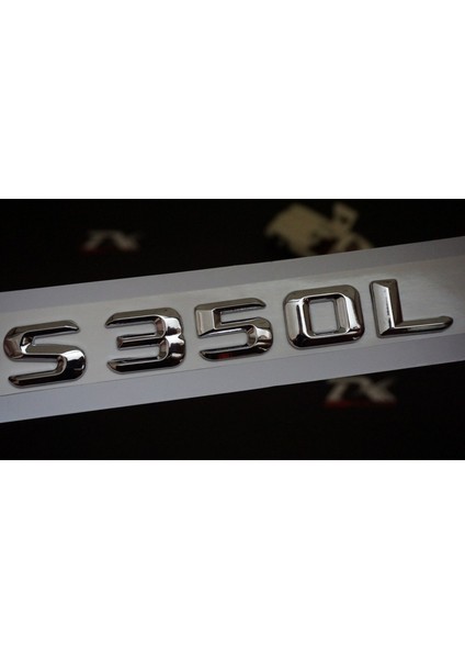 S350L Bagaj Krom Metal 3m 3D Yazı Logo