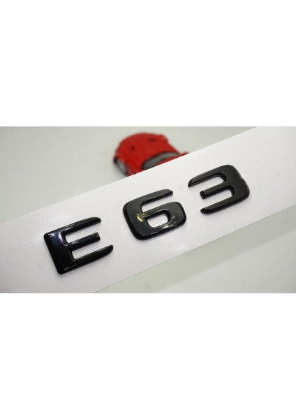 E 63 Bagaj Parlak Siyah Abs 3m 3D Yazı Logo
