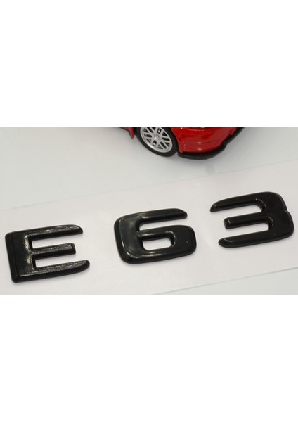 E 63 Bagaj Parlak Siyah Abs 3m 3D Yazı Logo