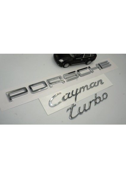 Porsche Cayman Turbo Bagaj 3m 3D Abs Yazı Logo Amblem Seti