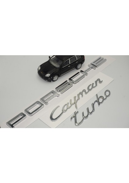 Porsche Cayman Turbo Bagaj 3m 3D Abs Yazı Logo Amblem Seti