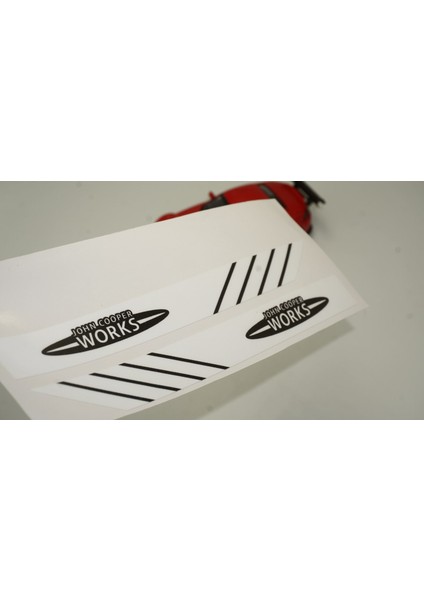 Mini John Cooper Works Yan Aynalar Selefon Kaplama Sticker Seti
