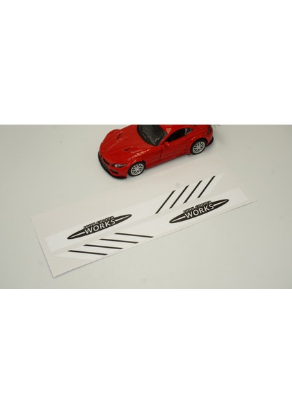 Mini John Cooper Works Yan Aynalar Selefon Kaplama Sticker Seti