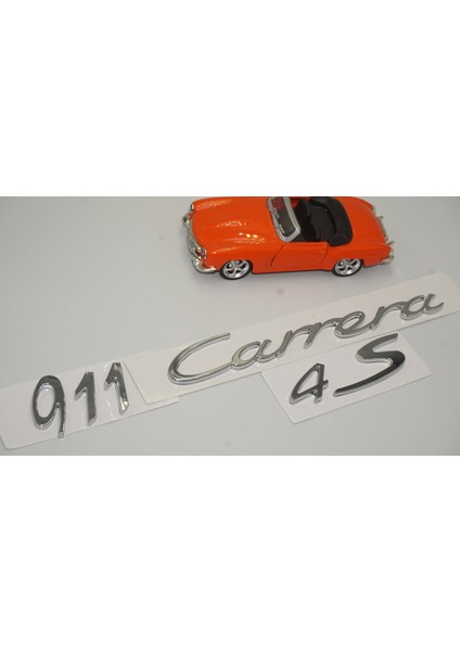 Porsche 911 Carrera 4s Bagaj 3m 3D Abs Yazı Logo Amblem Seti