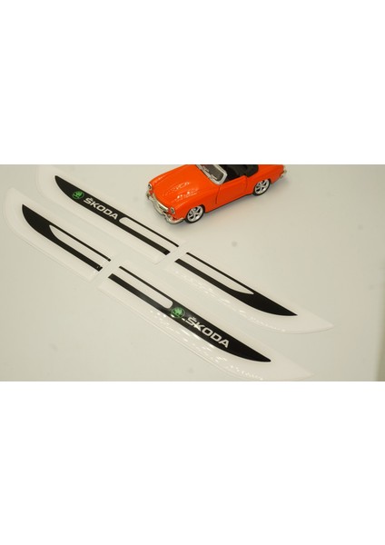 Skoda Yeti Yan Çamurluk 3m 3D Damla Silikon Yeni Nesil Logo Amblem modelleri