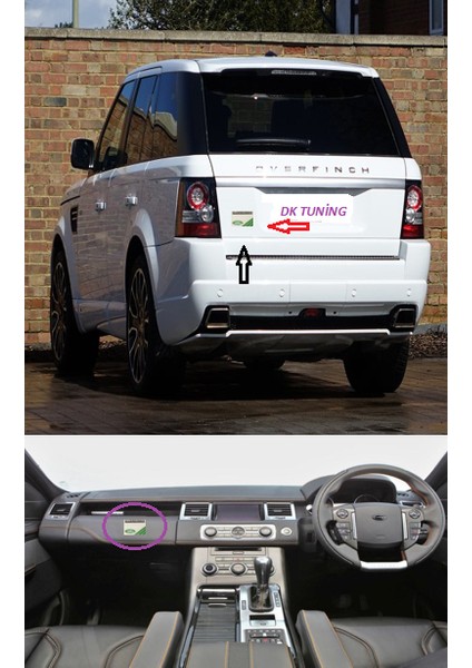 Land Rover Overfinch Logo Damla Silikon Plaka Logo Arma Amblem Yeni Stil fırsatları