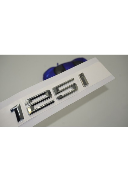 Bmw 125İ Bagaj Krom Metal 3m 3D Yazı Logo