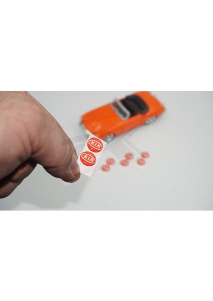 Kia Logo Jant Torpido Direksiyon 12MM Damla Sticker Logo Seti