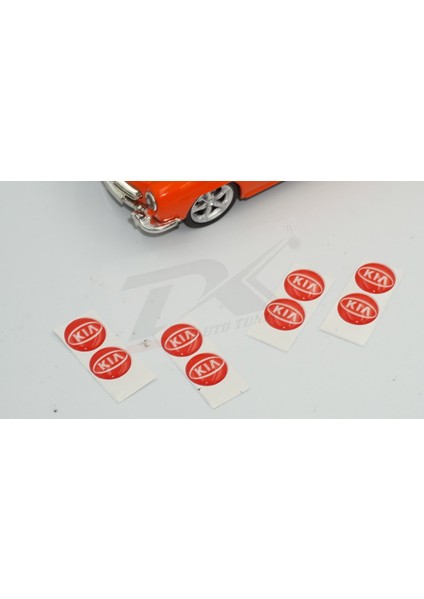 Kia Logo Jant Torpido Direksiyon 12MM Damla Sticker Logo Seti indirimleri