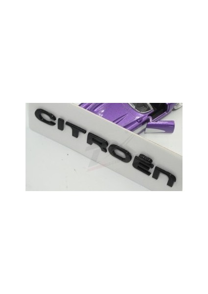 Citroen C4 C5 B7 Bagaj Parlak Siyah Abs 3m 3D Yazı Logo Amblem