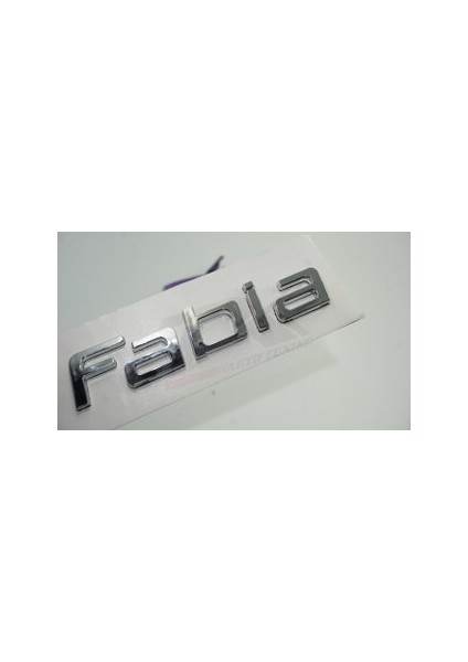 Skoda Fabia 2007 2015 Bagaj Krom Abs 3m 3D Yazı Logo Amblem