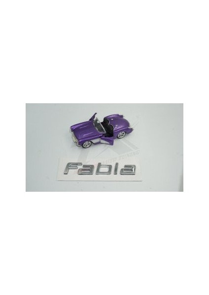 Skoda Fabia 2007 2015 Bagaj Krom Abs 3m 3D Yazı Logo Amblem fiyatları
