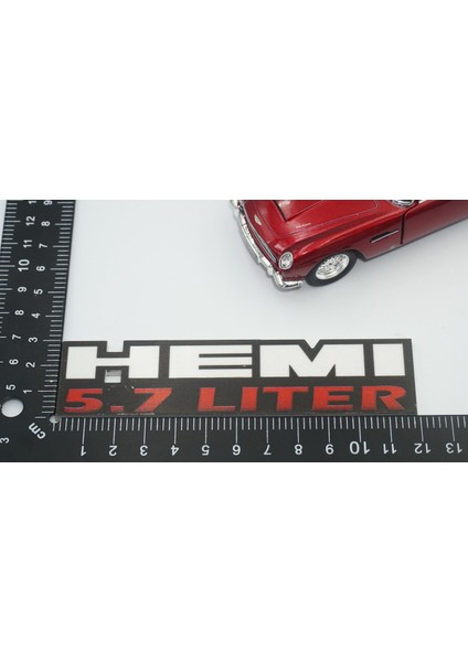 Dodge Challenger Durango Ram Hemi 5.7 Liter Logo Epoksi Abs Bagaj 3m 3D Logo Arma