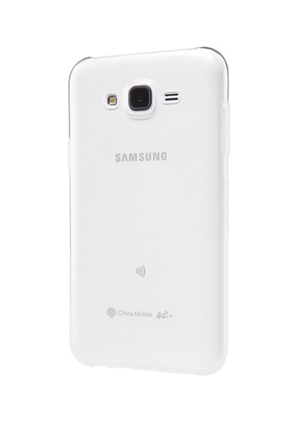 Samsung Galaxy J7 (J700) Kılıf Soft Silikon Şeffaf Arka Kapak