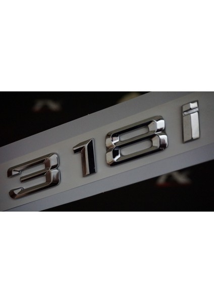 Bmw 318İ Bagaj Krom Metal 3m 3D Yazı Logo
