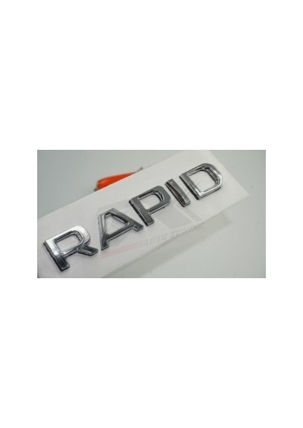 Skoda Rapid 13-16 Yeni Nesil Bagaj Krom Abs 3m 3D Yazı Logo Amblem