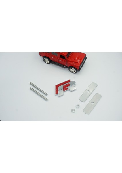 Volkswagen R Ön Panjur Vidalı 3D Krom Metal Logo