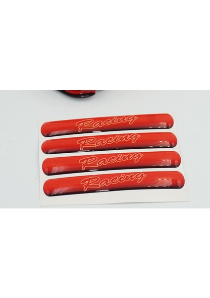 Racing Logo Damla Silikon Ayna Torpido Çamurluk Yanı Sticker fırsatları