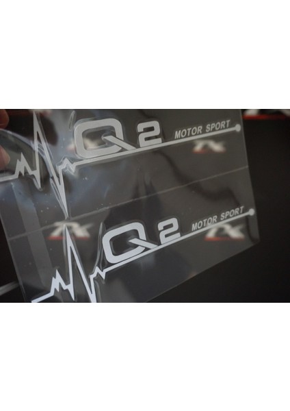 Audi Q2 Motor Sport Kelebek Cam Sticker 2 Li Set fiyatları