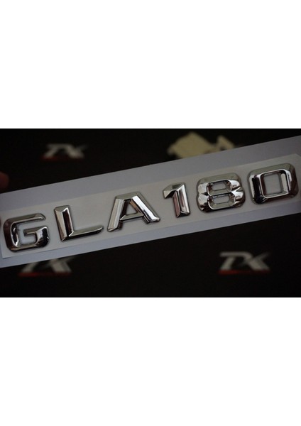 GLA180 Bagaj Krom Metal 3m 3D Yazı Logo