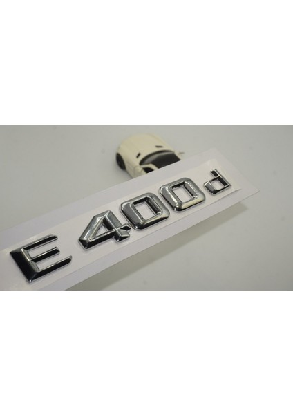 E400D Bagaj Krom Metal 3m 3D Yazı Logo