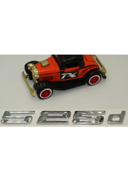 525D Bagaj Krom Metal 3m 3D Yazı Logo