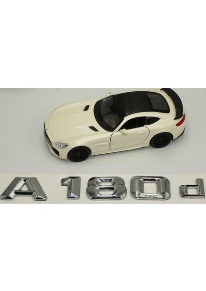 A180D Bagaj Krom Metal 3m 3D Yazı Logo