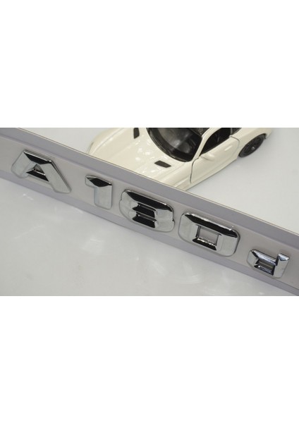 A180D Bagaj Krom Metal 3m 3D Yazı Logo