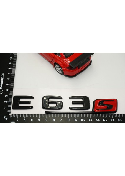 E 63S Bagaj Parlak Siyah Abs 3m 3D Yazı Logo