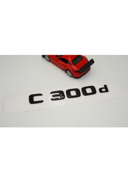 C 300D Bagaj Parlak Siyah Abs 3m 3D Yazı Logo