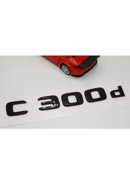 C 300D Bagaj Parlak Siyah Abs 3m 3D Yazı Logo