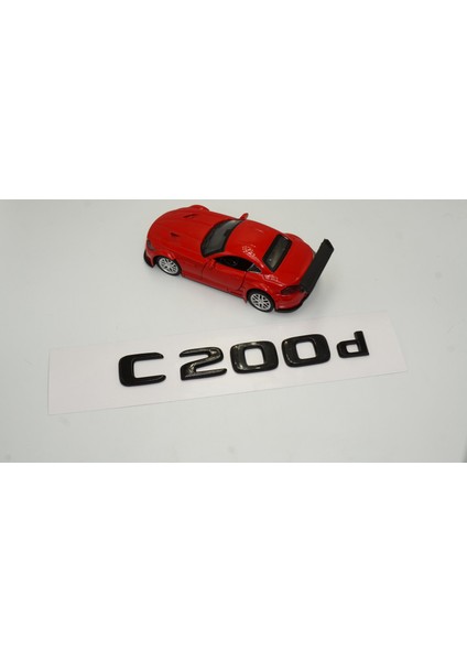 C 200D Bagaj Parlak Siyah Abs 3m 3D Yazı Logo
