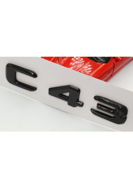 C 43 Bagaj Parlak Siyah Abs 3m 3D Yazı Logo fırsatları