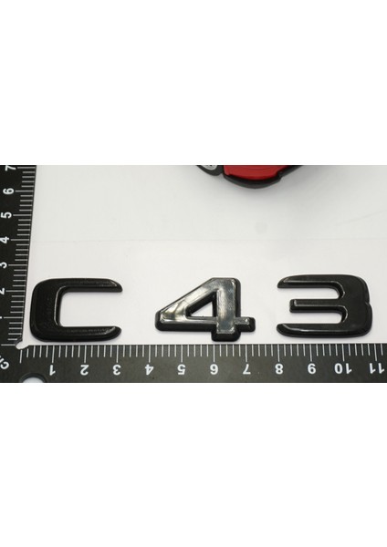 C 43 Bagaj Parlak Siyah Abs 3m 3D Yazı Logo indirimleri