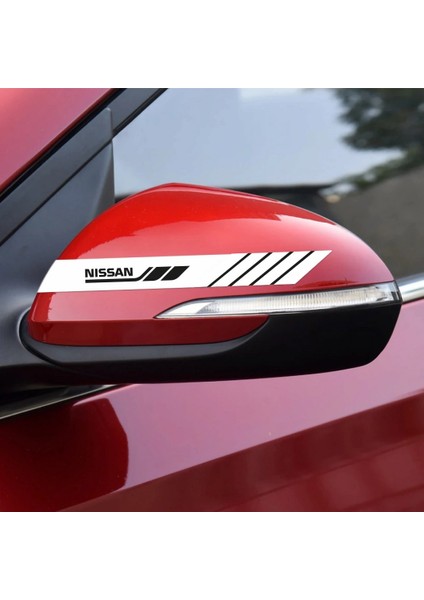 Nissan Yan Aynalar Selefon Kaplama Sticker Seti